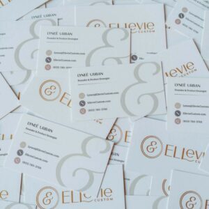 Ellevie Custom business card design in Carol Stream, Illinois outside Chicago